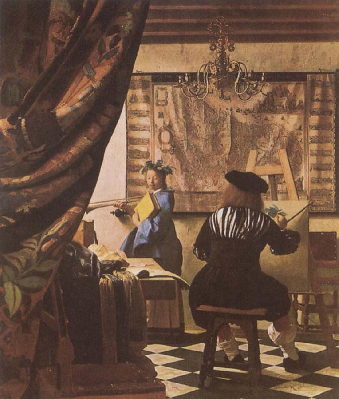 VERMEER VAN DELFT, Jan The Artist-s Studio